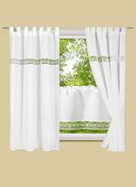 Kurzstore mit feiner Schmetterlingsstickerei 