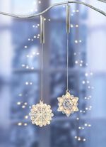 LED-Schneeflocken in Kristall-Optik 