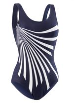 Pacific Fashion Badeanzug mit platziertem Druckdessin und Halbkorsage 