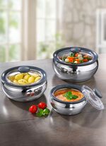 Thermosch&uuml;ssel-Set, 3-teilig, zum Warm- oder K&uuml;hlhalten 