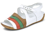 Gemini Sandalette in interessanter Optik WEISS-BUNT