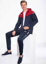 Freizeitanzug von „Jako“ in 2 Farben MARINE-DUNKELROT