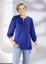 Shirt mit kurzer Knopfleiste in 2 Farben ROYALBLAU