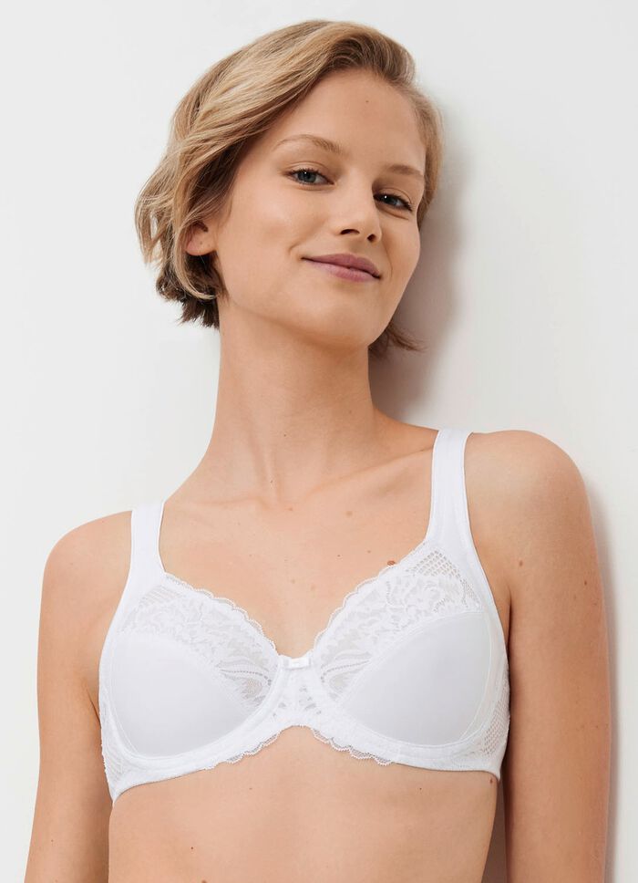 Triumph Modern Lace+Cotton B&uuml;gel-BH mit Elastikspitze 