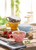 Schlemmertassen 4er-Set aus Steingut 