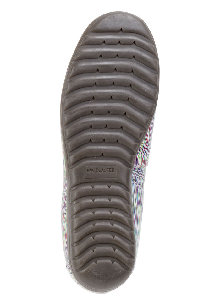 Waldläufer Ballerinas aus Nubukleder WEISS-BUNT