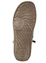 Andrea Conti Schnür-Bootie mit reptilgeprägtem Einsatz und Zier-Reißverschluss TAUPE