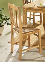 St&uuml;hle, 2er-Set, mit Gestell aus massivem Buchenholz NATUR