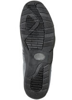 Slipper aus Veloursleder GRAU-MARINE
