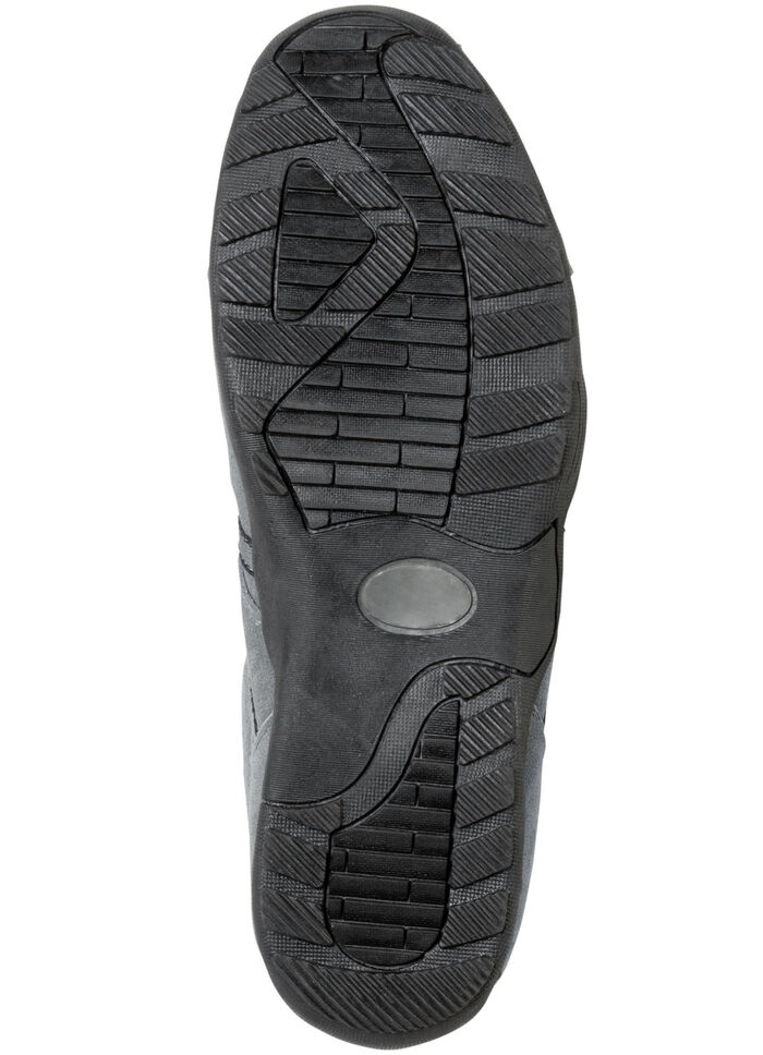 Slipper aus Veloursleder GRAU-MARINE