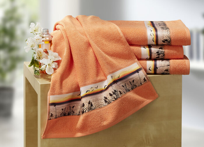 Frottier-Serie mit Jacquard-Bordüre 