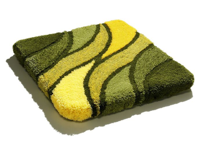 Kleine Wolke Badgarnitur in Table Tuft Qualität GRÜN