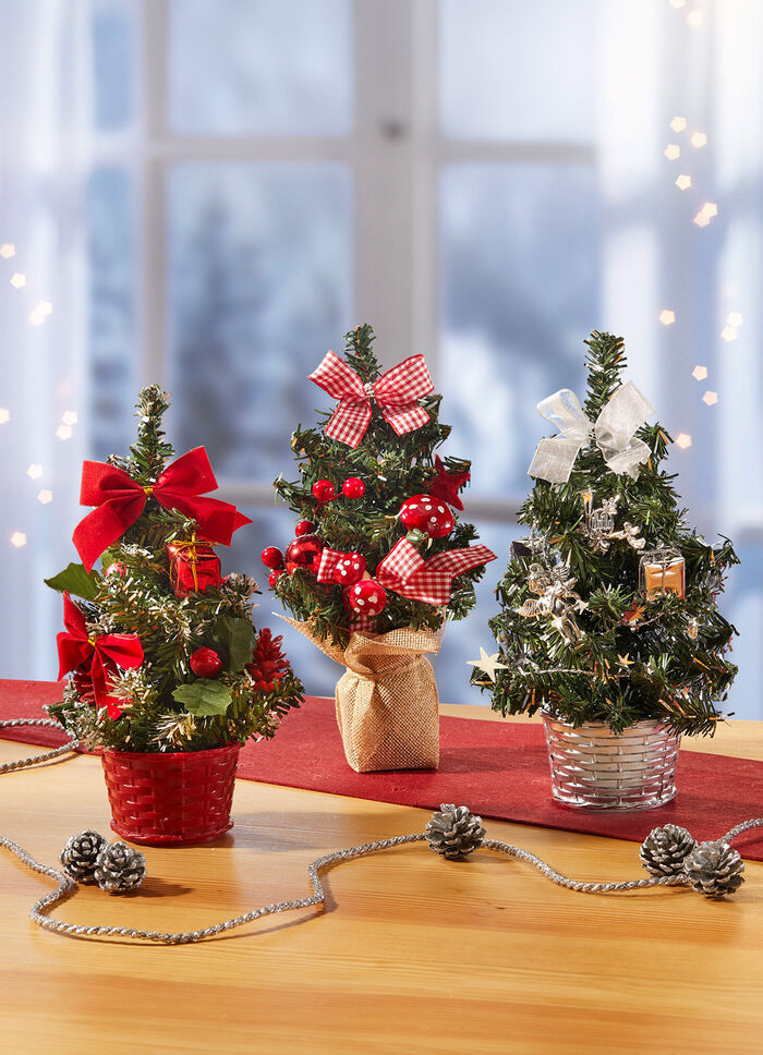 Mini-Weihnachtsbäume, 3er-Set 