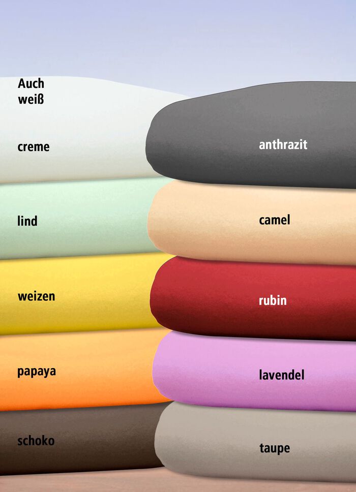 Luxus-Spannbetttuch aus feinster Baumwolle CREME