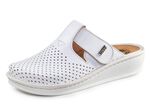 Mubb, sommerliche Damen-Clogs, Weite H, mit herausnehmbarem Fußbett WEISS