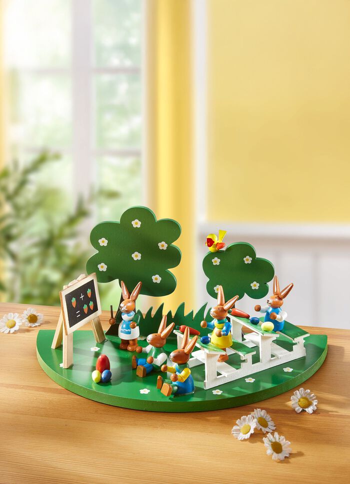 Hasenschule aus Holz 