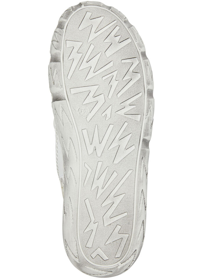 Andrea Conti Slipper aus Nappaleder WEISS-BUNT