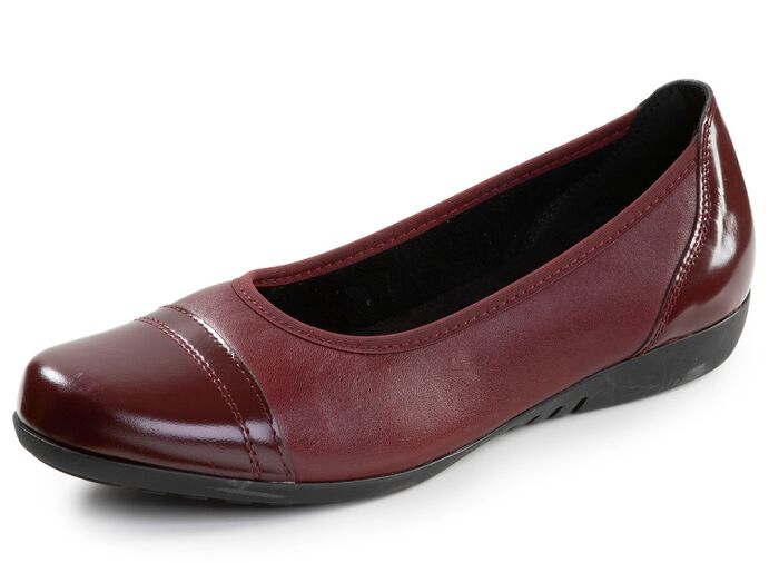 ELENA EDEN, klassische Damen-Ballerinas, Weite G, mit herausnehmbarem Fu&szlig;bett 