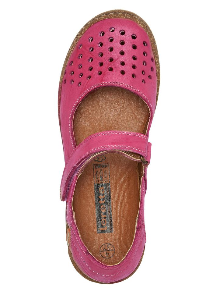 ELENA EDEN Slipper aus schattiertem Nappaleder FUCHSIA