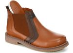 Gemini Stiefelette mit dekorativem Einsatz COGNAC-BRAUN
