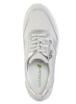 Waldläufer, bequeme Damen-Schnürschuhe, Weite H, mit herausnehmbarem Fußbett PASTELLGRAU