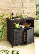 Praktisches Sideboard f&uuml;r Garten oder Terrasse BRAUN