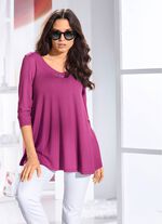 Shirt-Tunika mit Schmuckkn&ouml;pfen BEERE