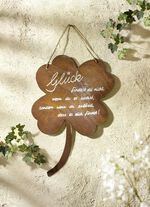 Deko-Schilder aus gerostetem Stahlblech 