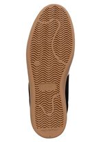 Sneaker aus Veloursleder mit Nappa-Bes&auml;tzen und gepolstertem Schaftrand SCHWARZ