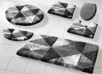 Badgarnitur von Grund mit geometrischem Dessin 