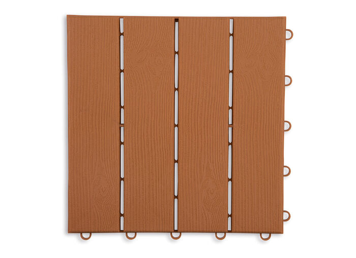 Terrassenplatten, 12er-Set, mit Stecksystem BRAUN