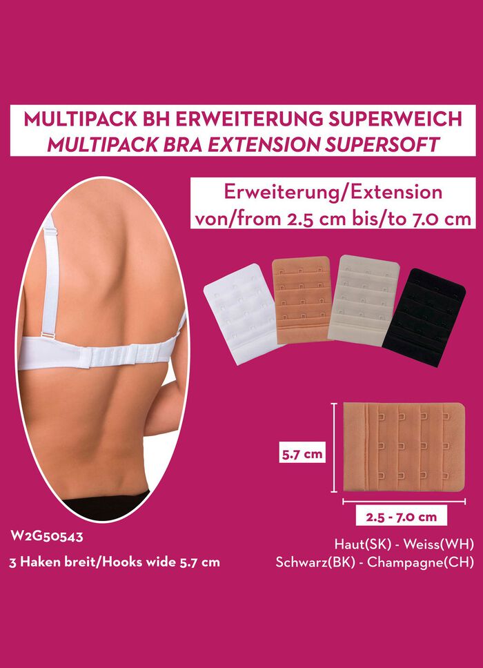 Miss Perfect  Wow 2 Go Viererpack BH-Verl&auml;ngerungen 
