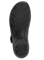 ELENA EDEN Sandale aus teilweise schimmerndem Nappaleder SCHWARZ