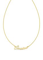 Individuelle Namenskette mit Ihrem Namen aus vergoldetem Silber 