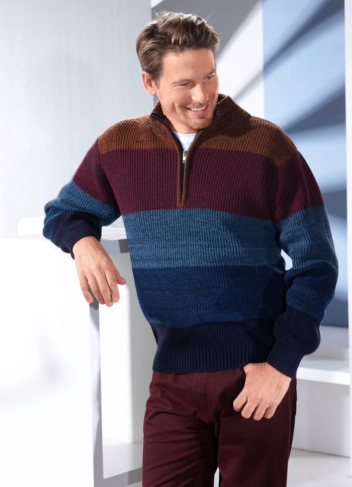 Modischer Troyer mit kurzem Rei&szlig;verschluss 