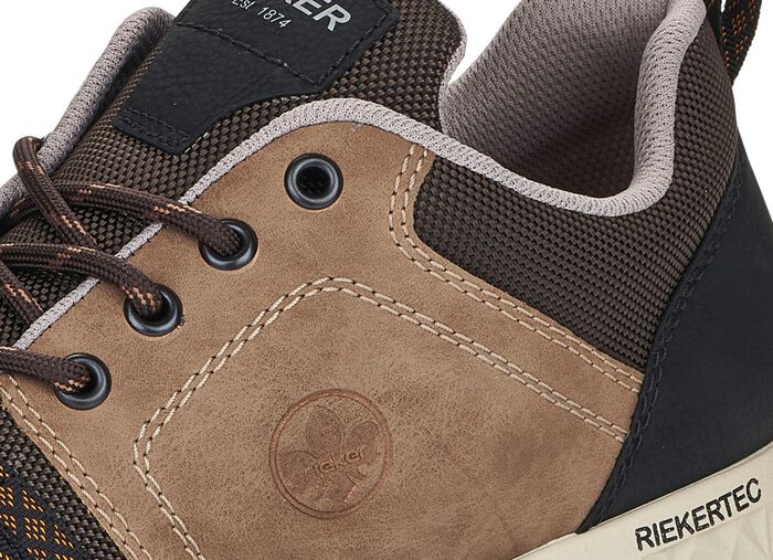 Rieker Sneaker mit Schn&uuml;rung TAUPE-BRAUN-SCHWARZ