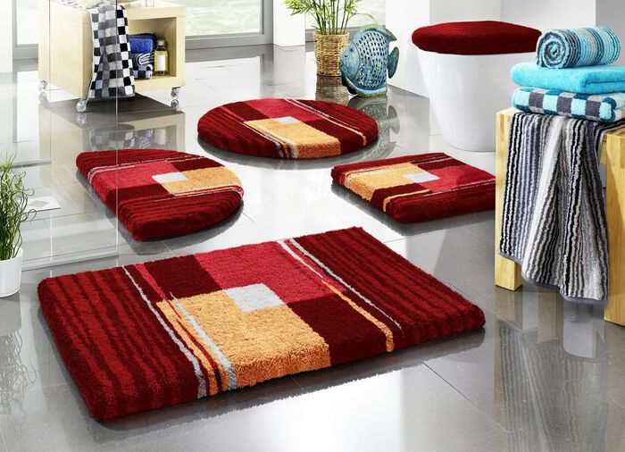 Badgarnitur mit rutschhemmender Rückseite KORALLE