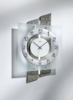Wanduhr mit Funkuhrwerk GRAU