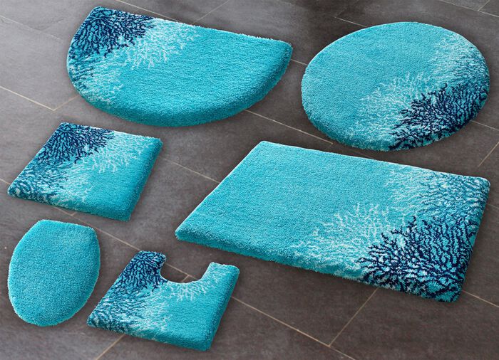 Badgarnitur von Grund, rutschhemmende R&uuml;ckseite T&Uuml;RKIS