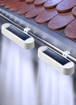Dachrinnenleuchten, 2er-Set, mit stabiler Halterung 