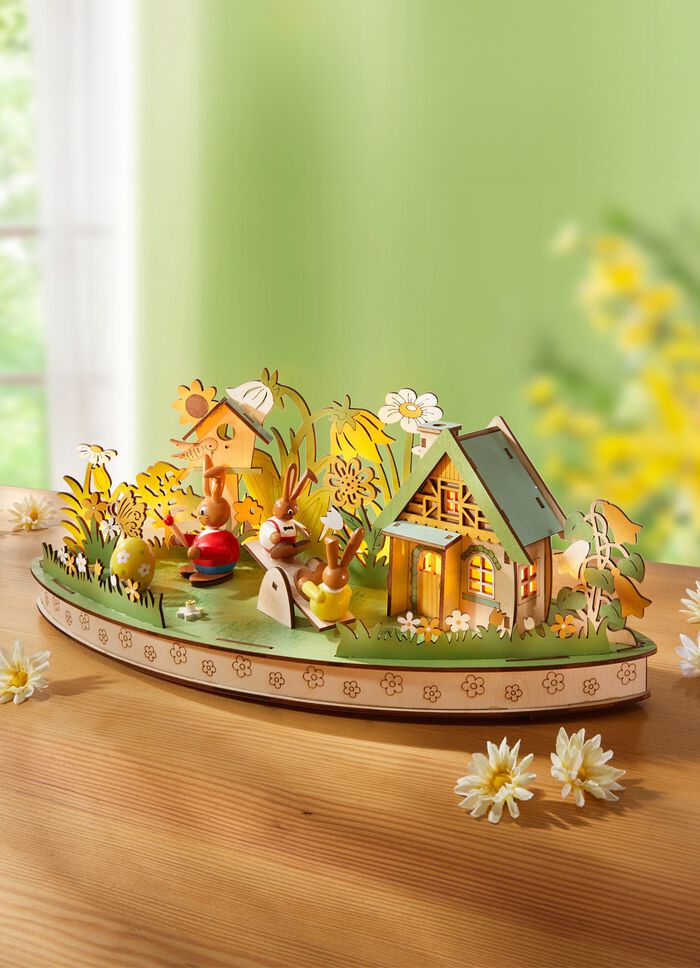 Beleuchtete Oster-Dekoration 