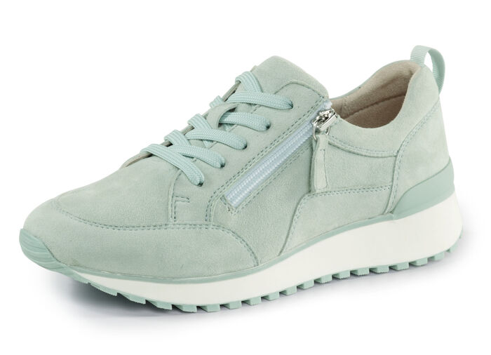 Caprice, trendige Damen-Sneaker, Weite G, mit herausnehmbarem Fußbett TÜRKIS