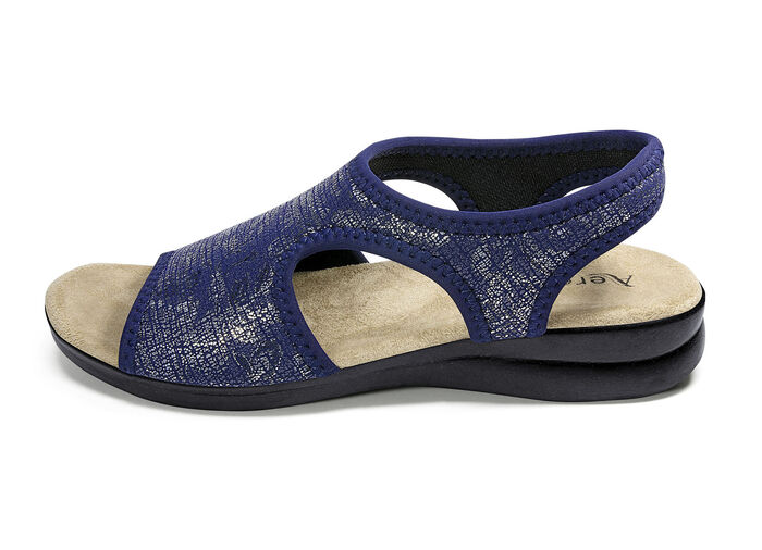 Sandalette von Aerosoft in Weite G&ndash;H BLAU