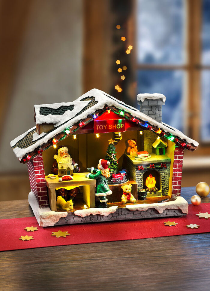 Beleuchtetes Weihnachtshaus 