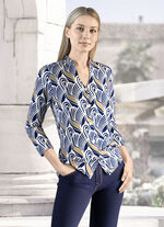 Schön dessinierte Shirtbluse 