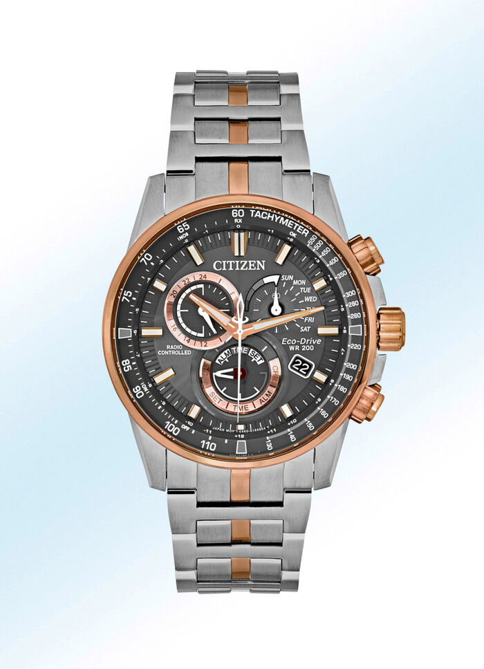 Funk-Solar-Herrenuhr in Bicolor 