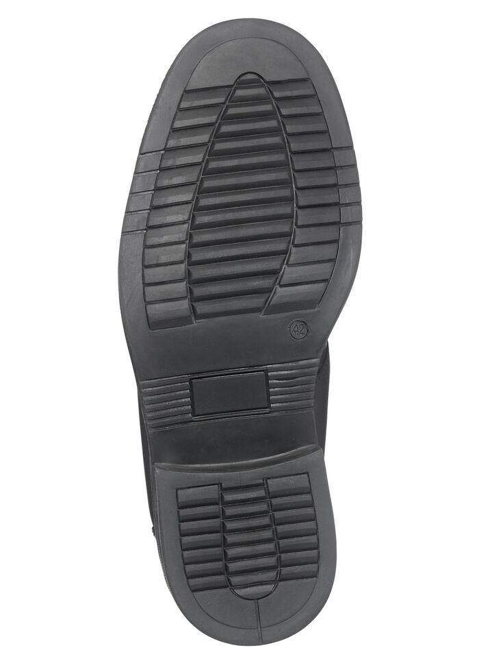 Stiefelette mit zwei Seitenreißverschlüsse SCHWARZ