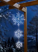 LED-Mobile mit Schneeflocken 