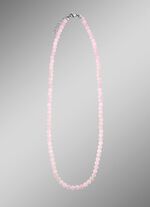 Halskette mit echtem Rosenquarz 