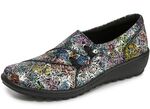 Gemini Slipper aus Rind-Nappaleder SCHWARZ-BUNT